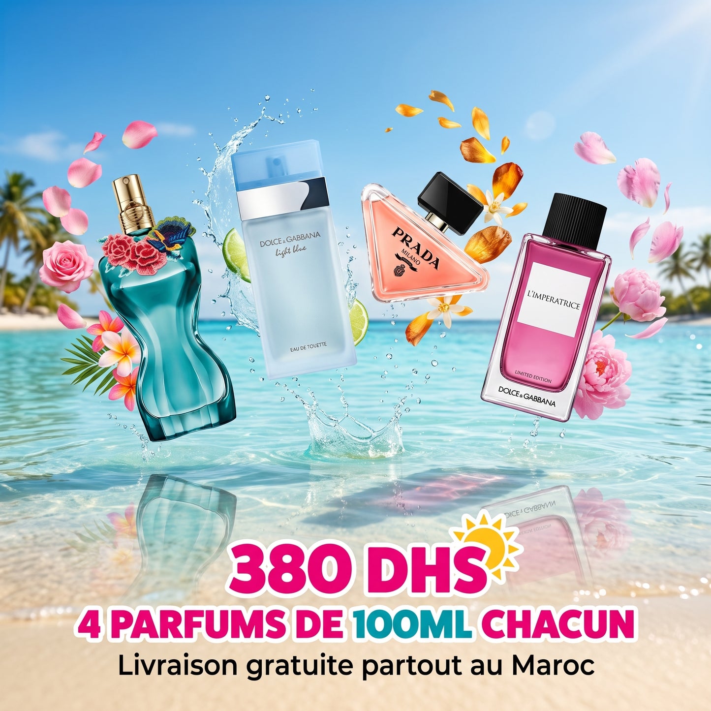 362 - PACK SUMMER FEMME MAGNIFIQUE 100ML X 4