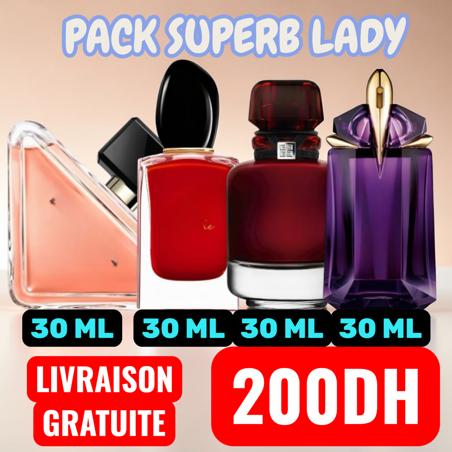76 - PACK SUPERB LADY 30MLX4