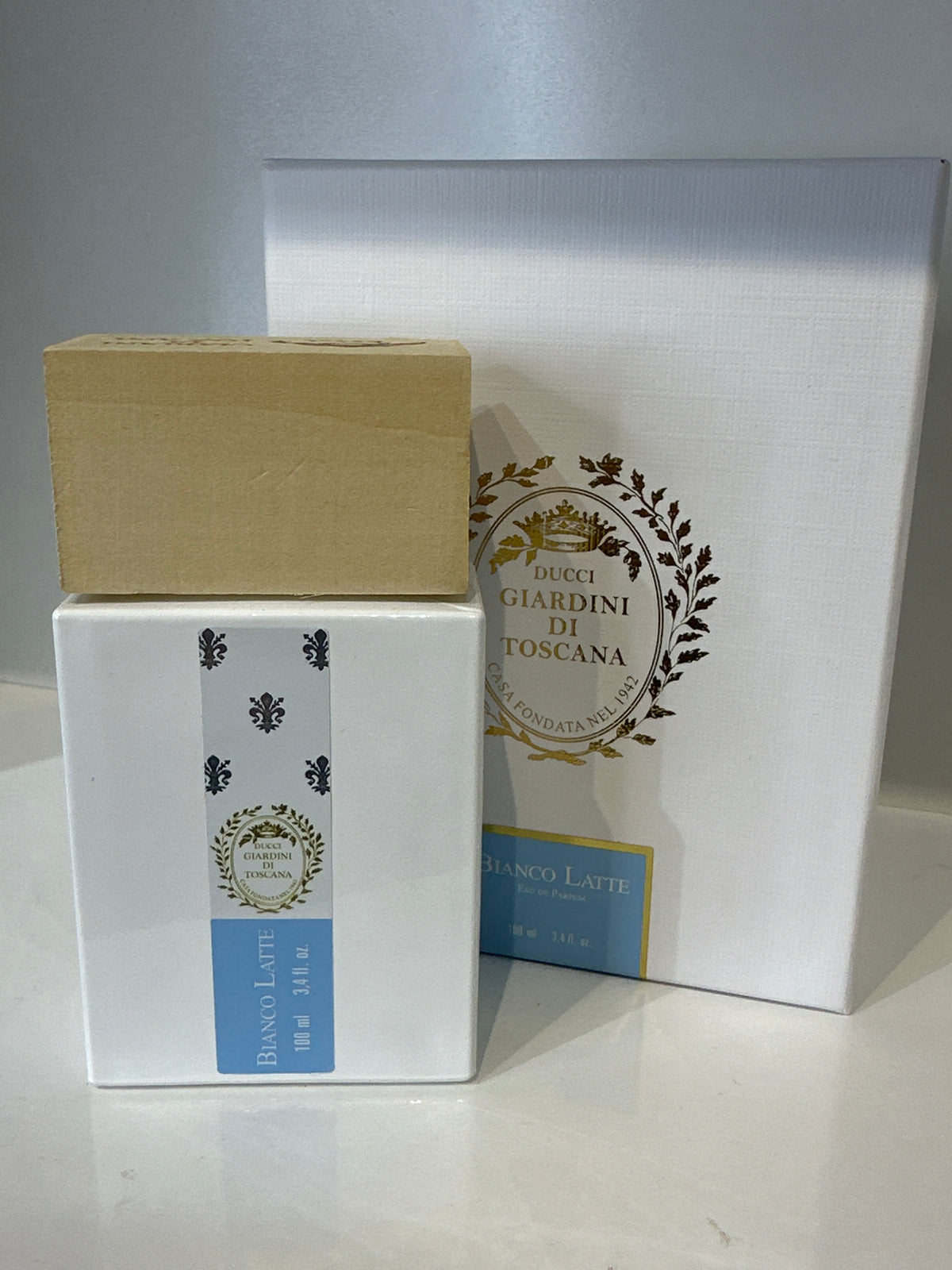 Bianco latte 100 ml flacon copie remplie avec inspiration