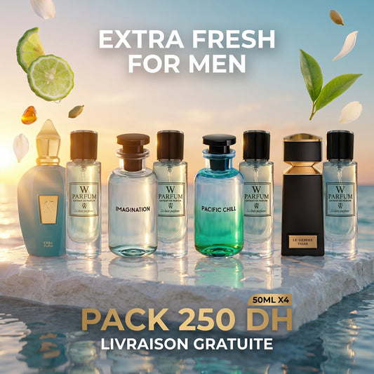 347 - PACK EXTRA FRESH FOR MEN 50ML X 4