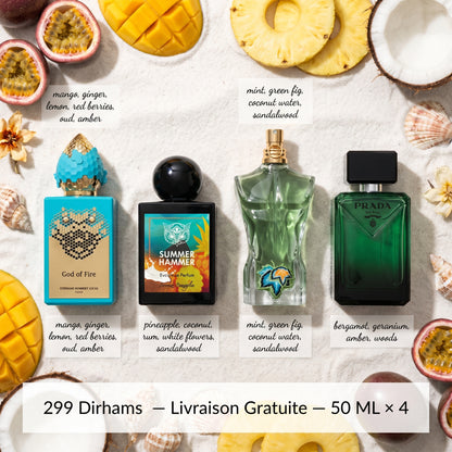 358 - PACK FRUIT KING FOR MEN 50ML X 4