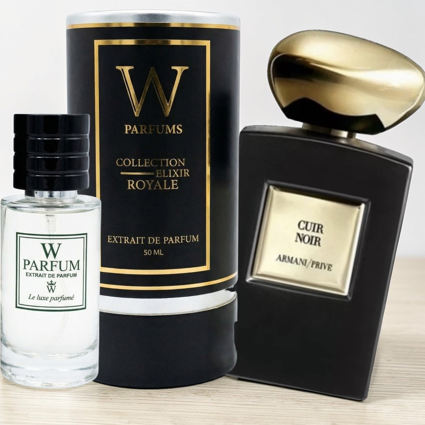 9 - Armani Privé - CUIR NOIR ( COLLECTION ELIXIR ROYAL ) pour homme et femme