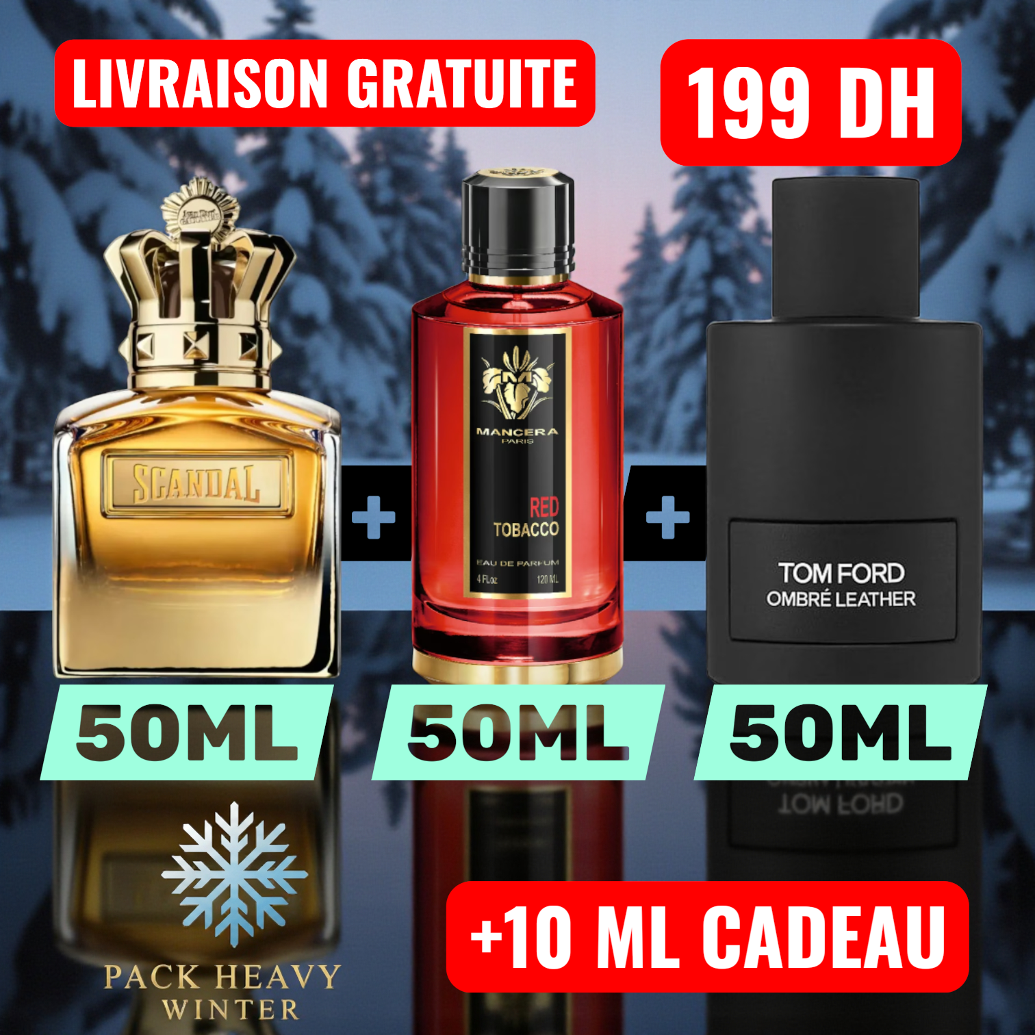 PACK HEAVY WINTER MEN 50 ML X 3 + 10ML