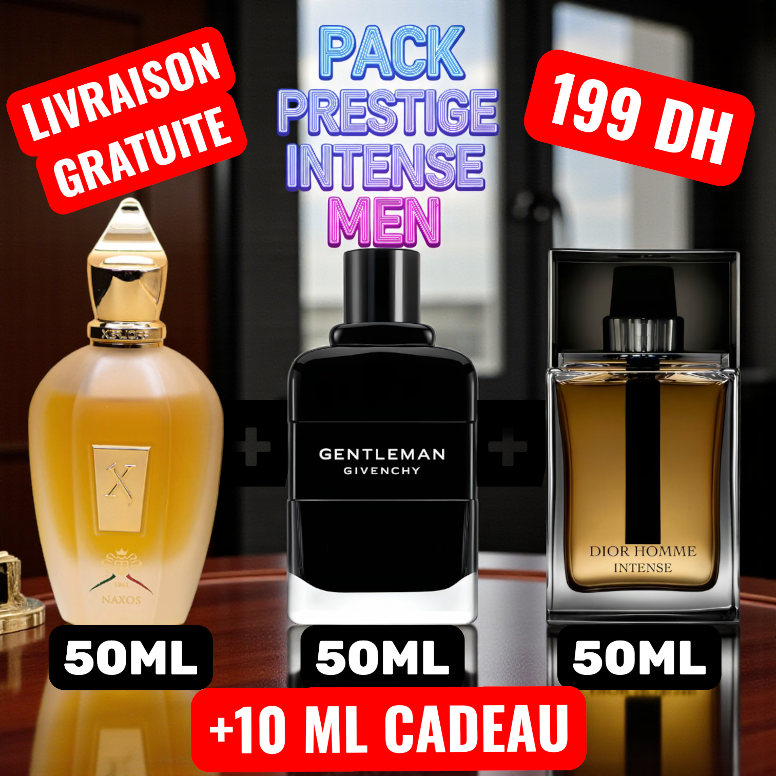 PACK PRESTIGE INTENSE MEN 50ML X 3