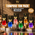 Pack W Parfum personnalisable : six parfums de 30 ml à 299 DH, livraison gratuite partout au Maroc.