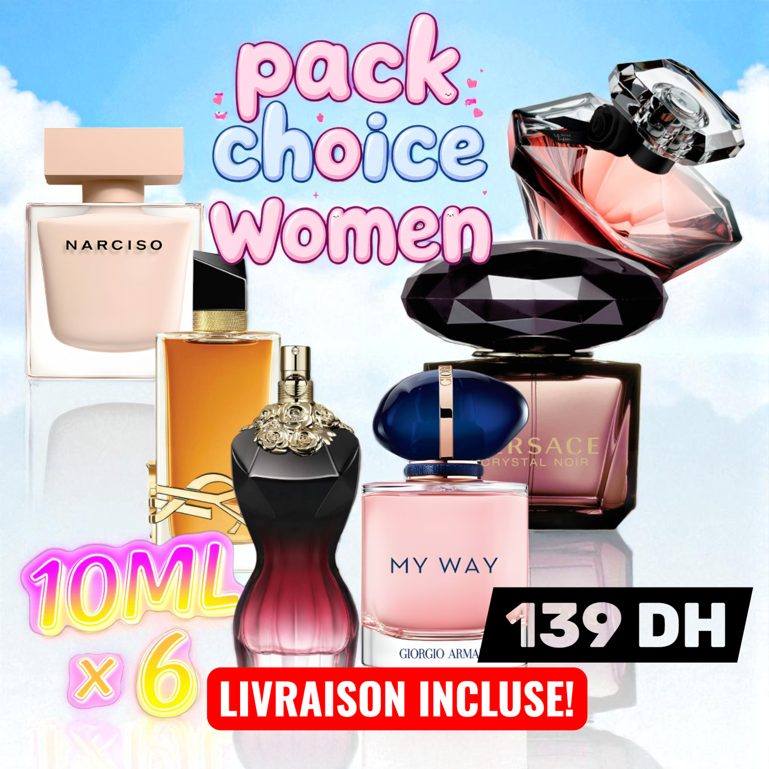 PACK CHOICE WOMEN 10ML X 6